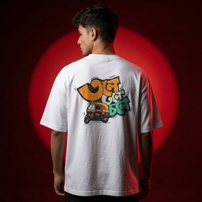 Men's Stylish Premium Drop Shoulder - White